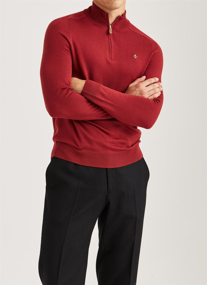 Merino John Zip  Red