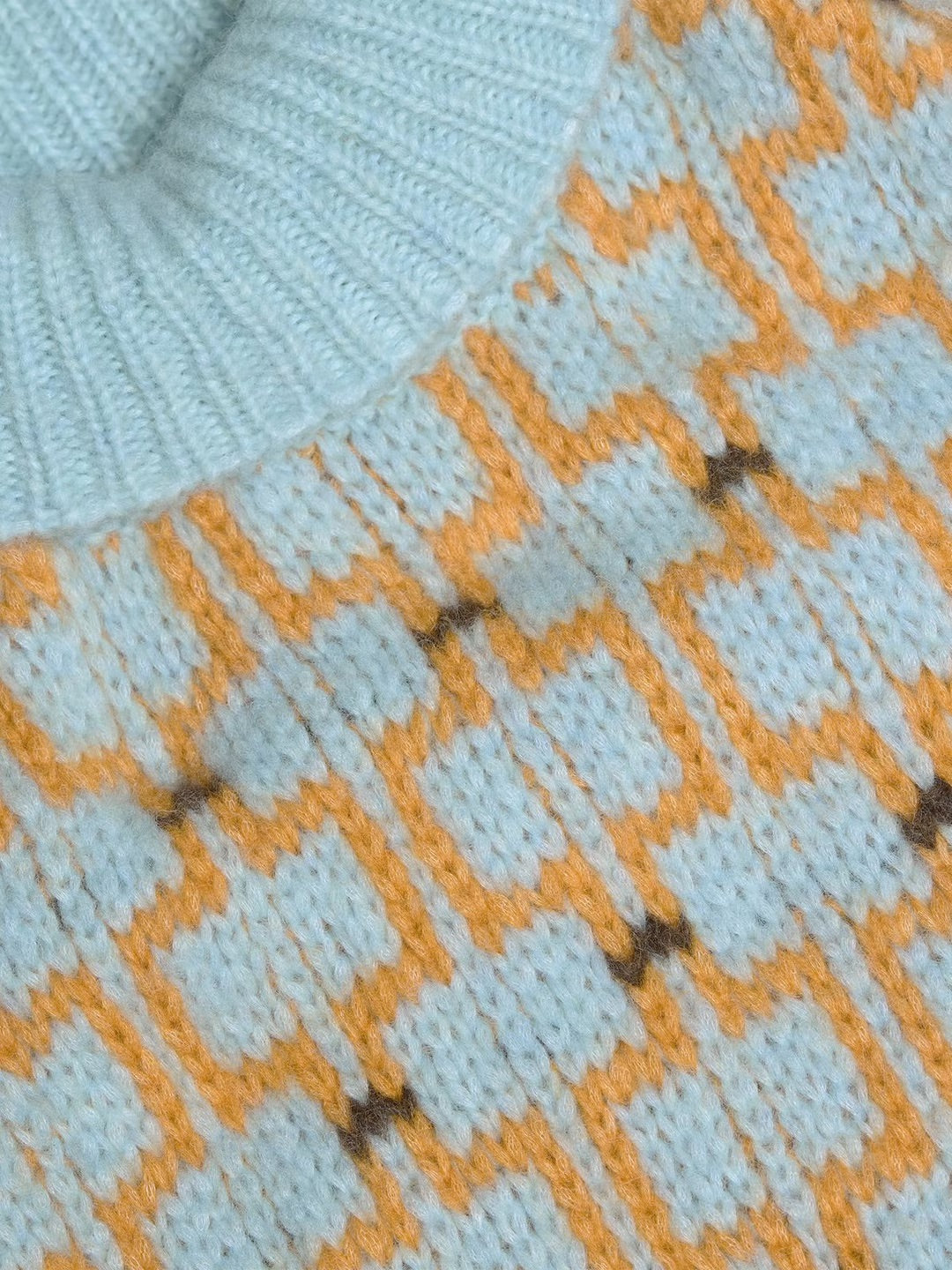 Norwegian Wool Turtleneck 25-04  Blue Mix