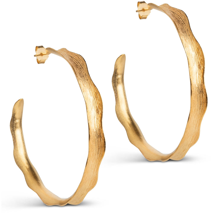 HOOPS, ANE EXTRA LARGE  18K Gold-Plated Sterling Silver