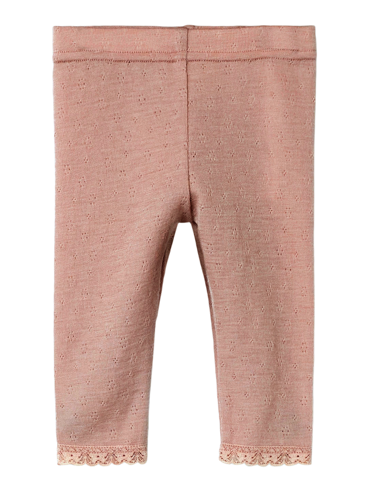 Nbfnoel Nab Wool Slim Legging Lil  Lysebrun