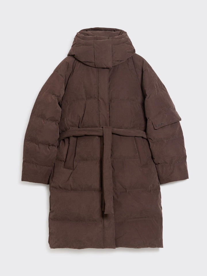 Steilia Brushed Down Coat  Brown