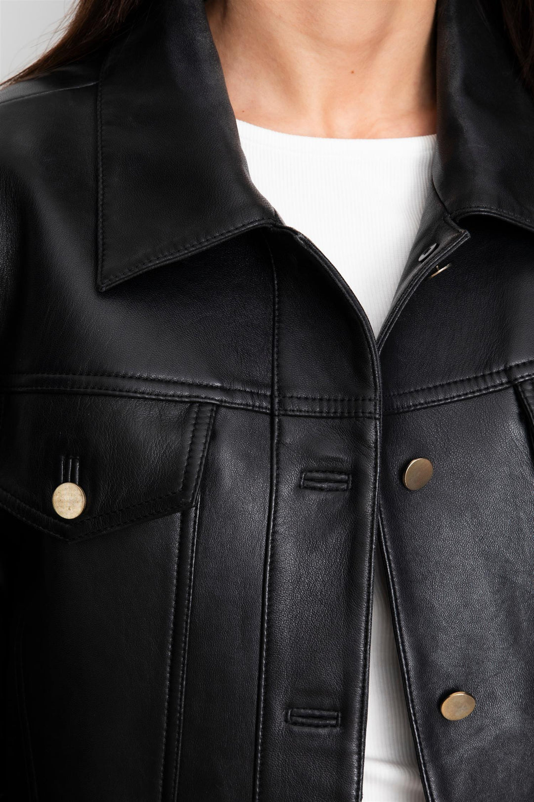 Leslie leather jacket  Black