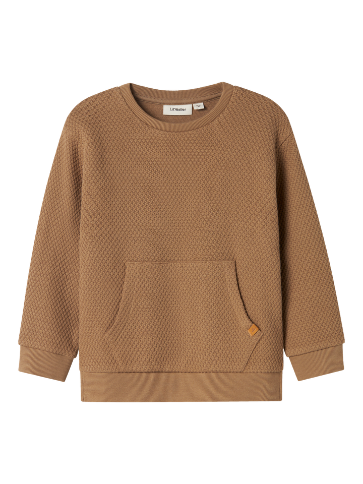 Nmmnoello Ls Loose Sweat Lil  Lysebrun