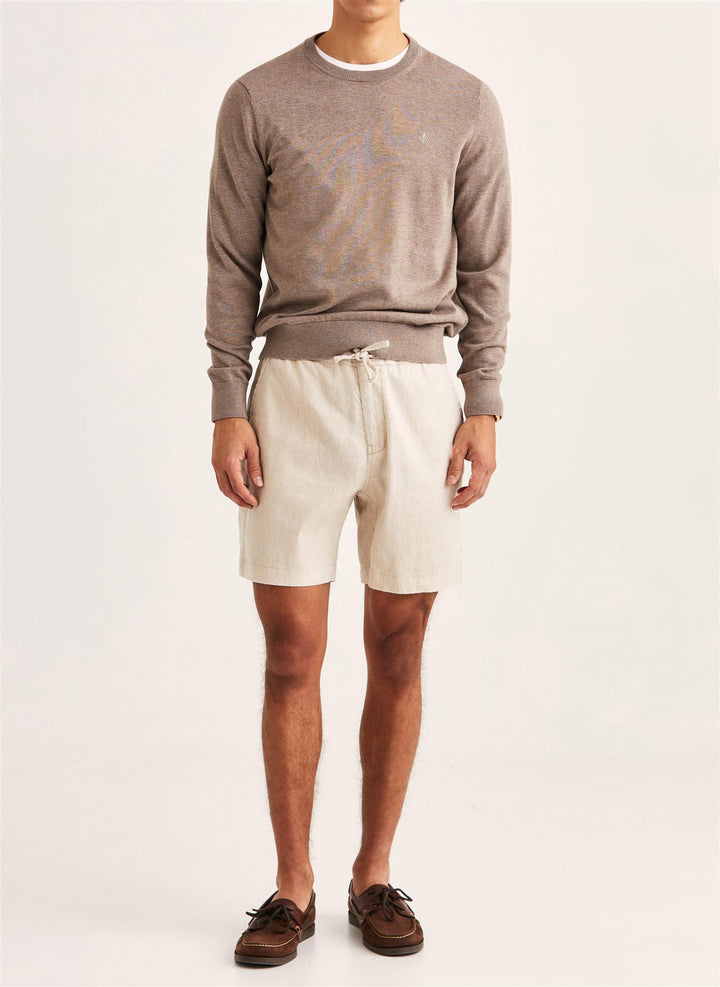 Fenix Linen Shorts  Off White