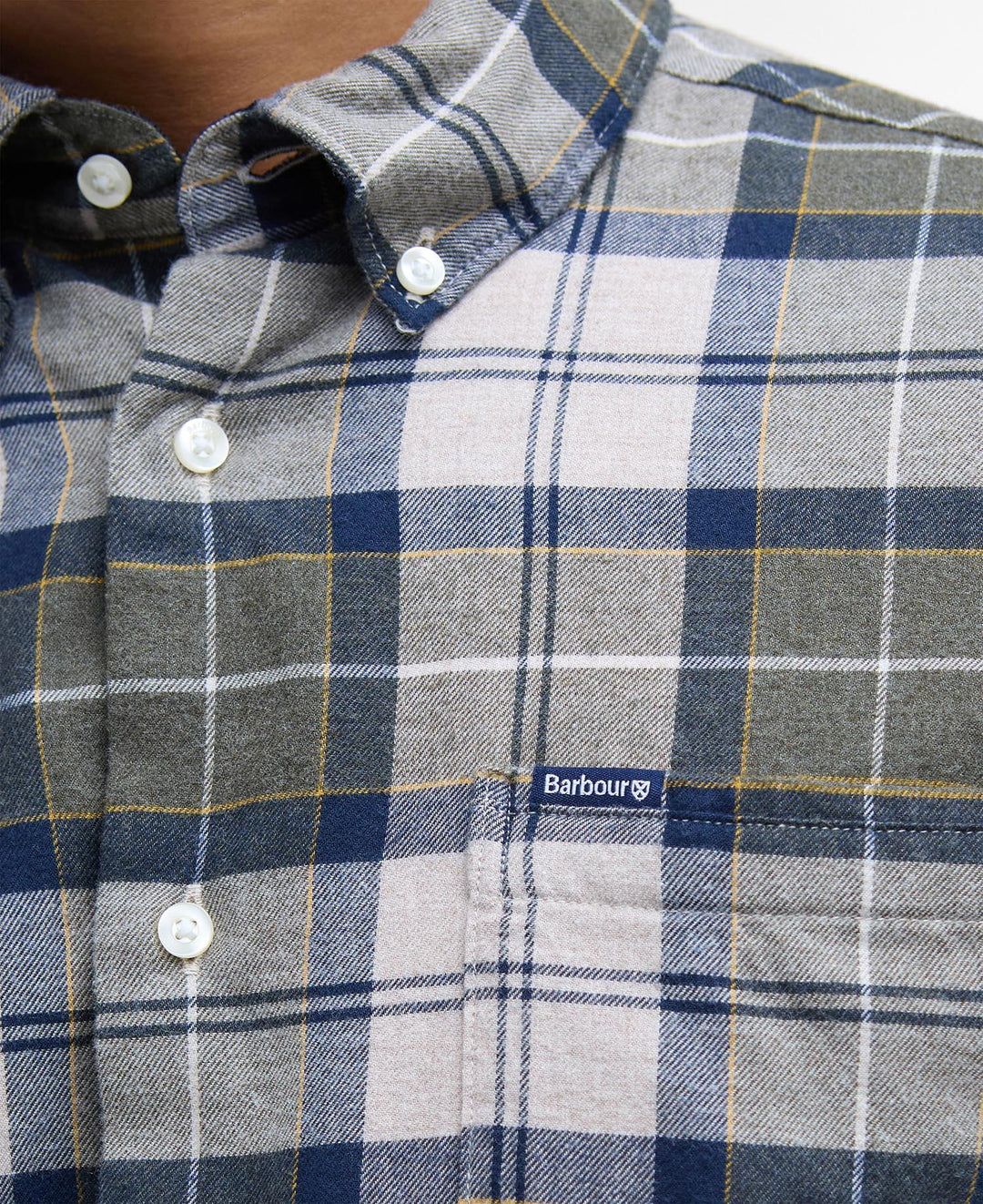 Fortrose Tailored Tartan Shirt  Forest Mist