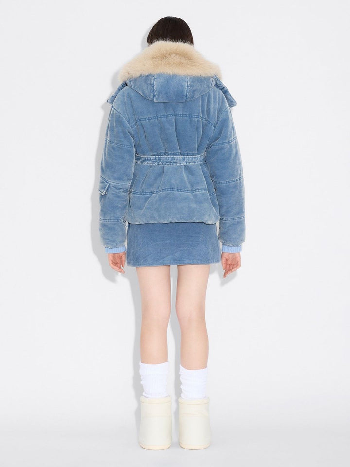 Steilia Corduroy Jacket  Lt. Blue Mix