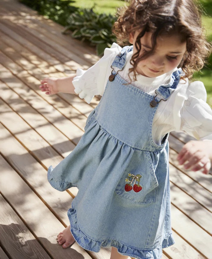 DON EMBR SPENCERDRESS  Light Denim Blue