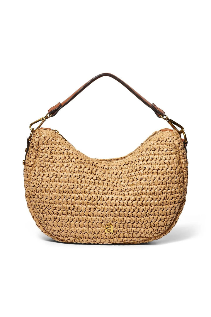 RAFFIA  SHOULDER BAG  Brown
