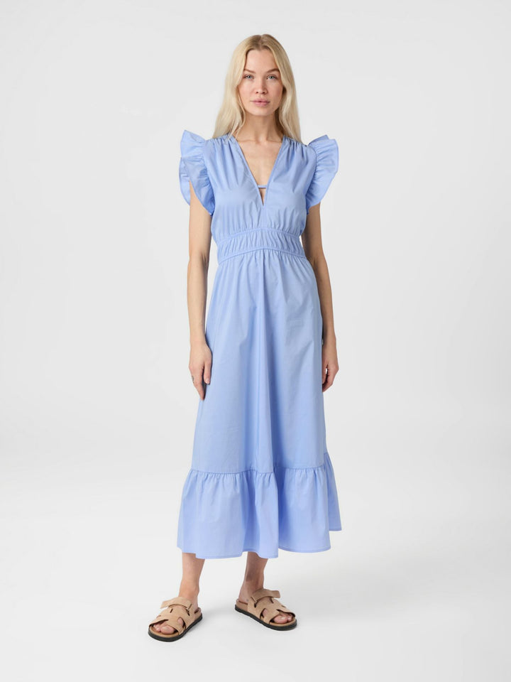 Pollana Poplin dress  Sky Blue