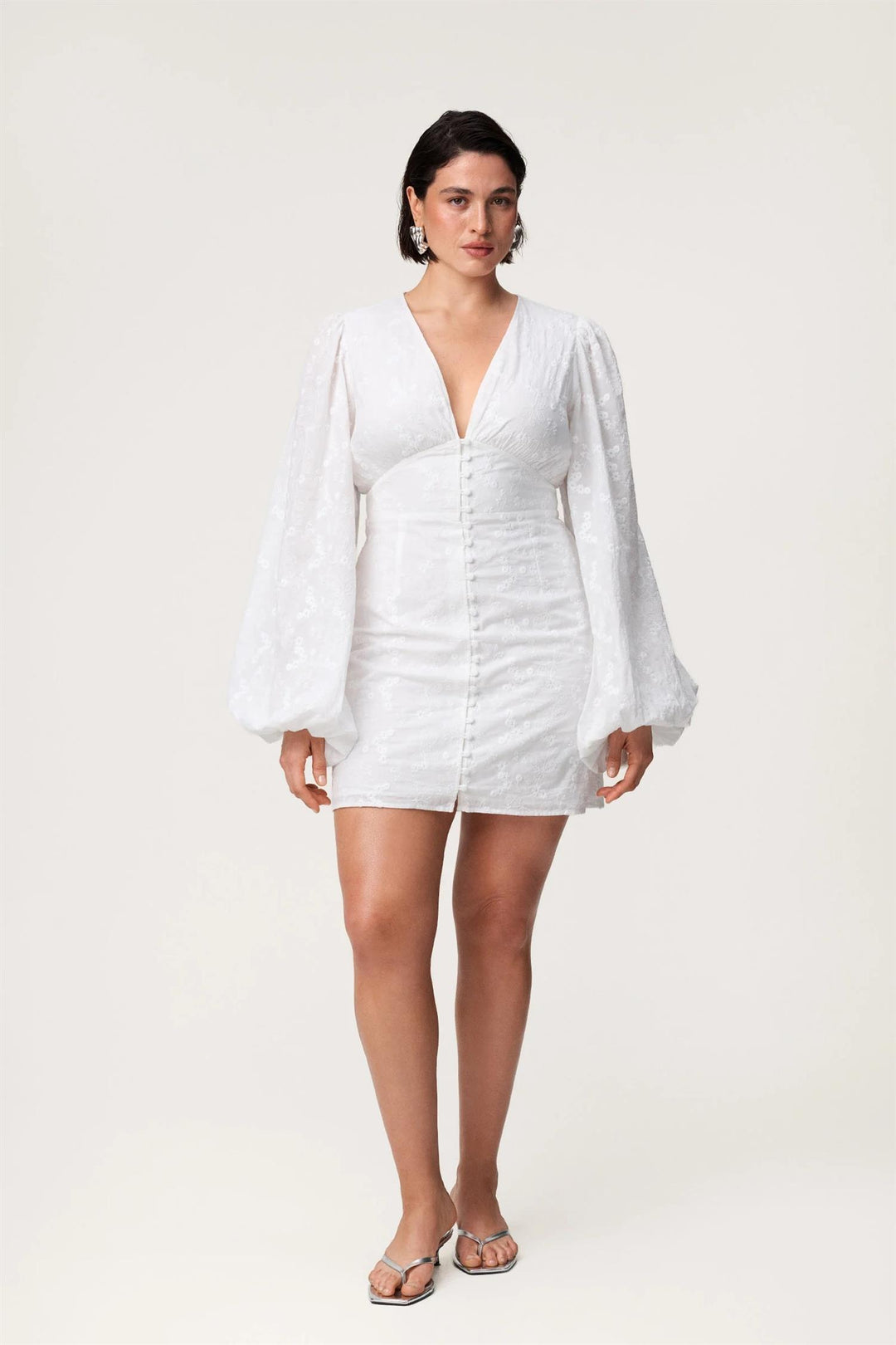 Florence dress  White Embroidry