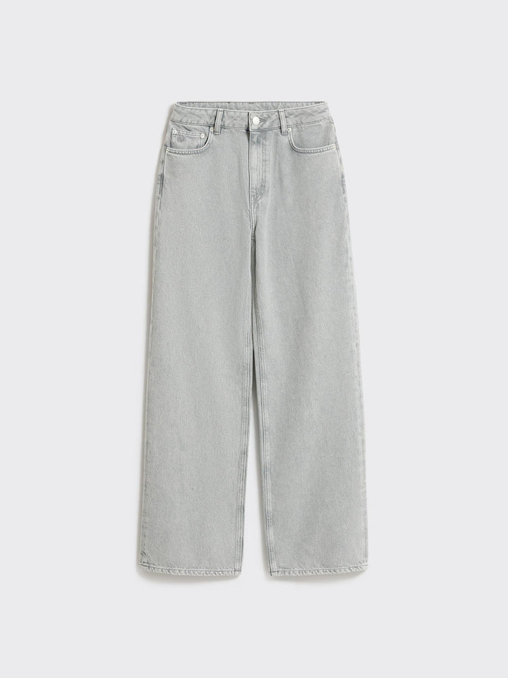 W Wide Jeans  Lt. Grey