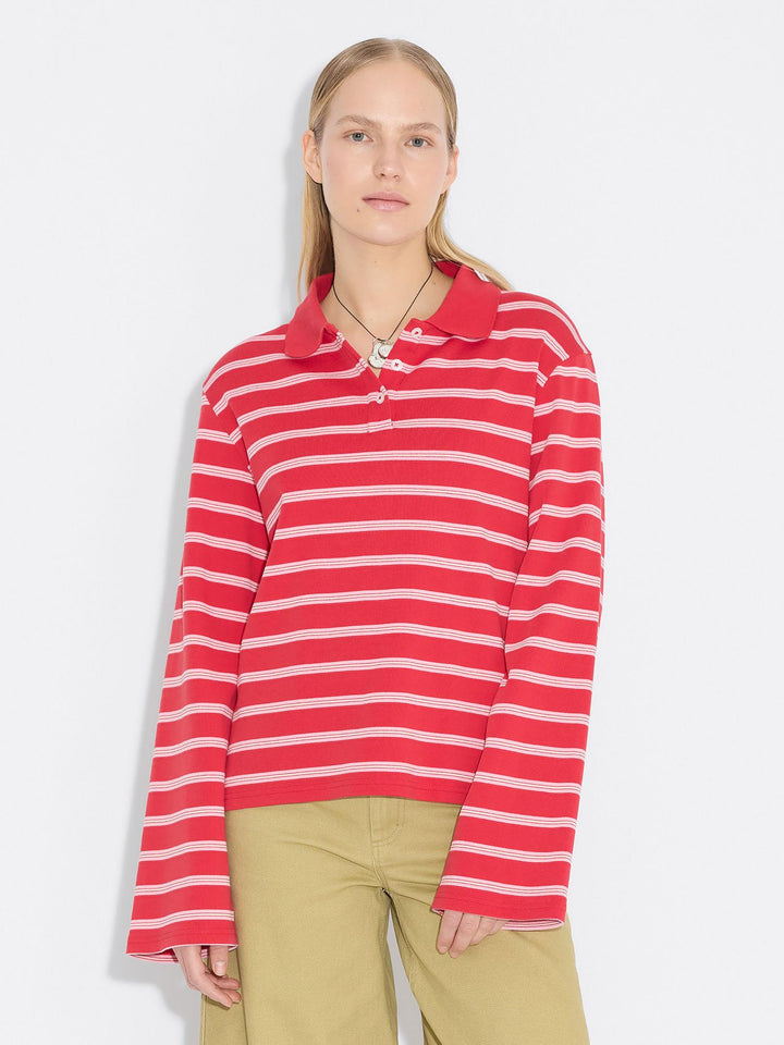 Sunny Polo  Red Stripe