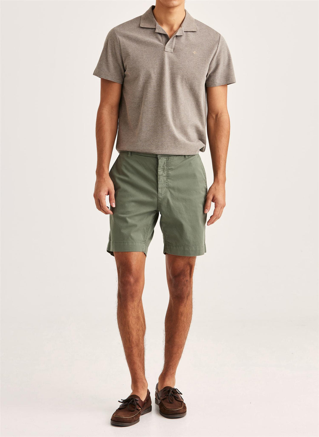 Dylan Piqué Shirt  Brown