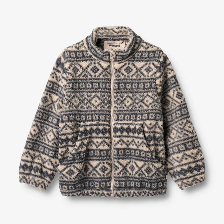 Fleece Jacket Helge  Warm Sand Jaquard
