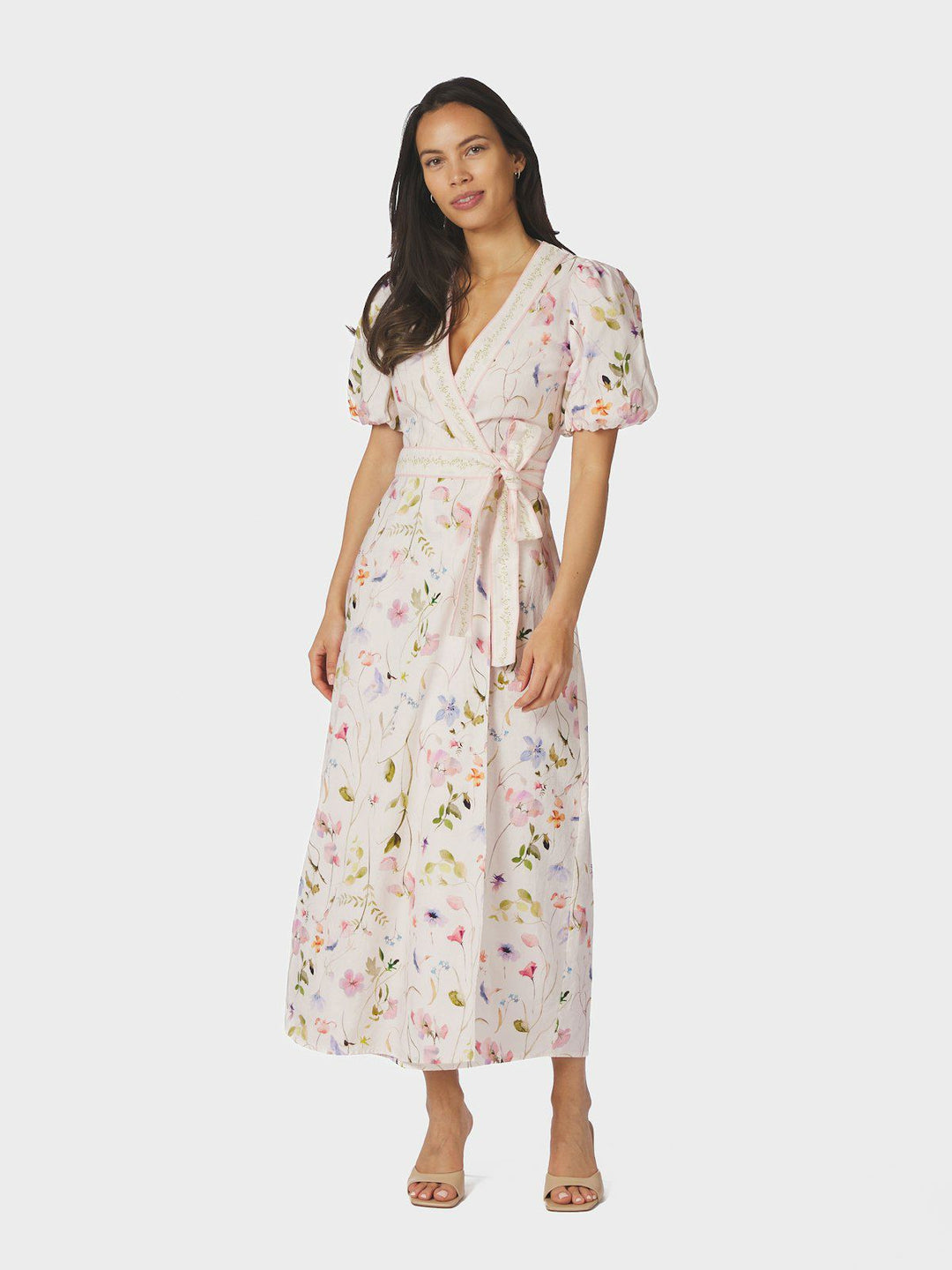 Clarine Flower Dress  Off White