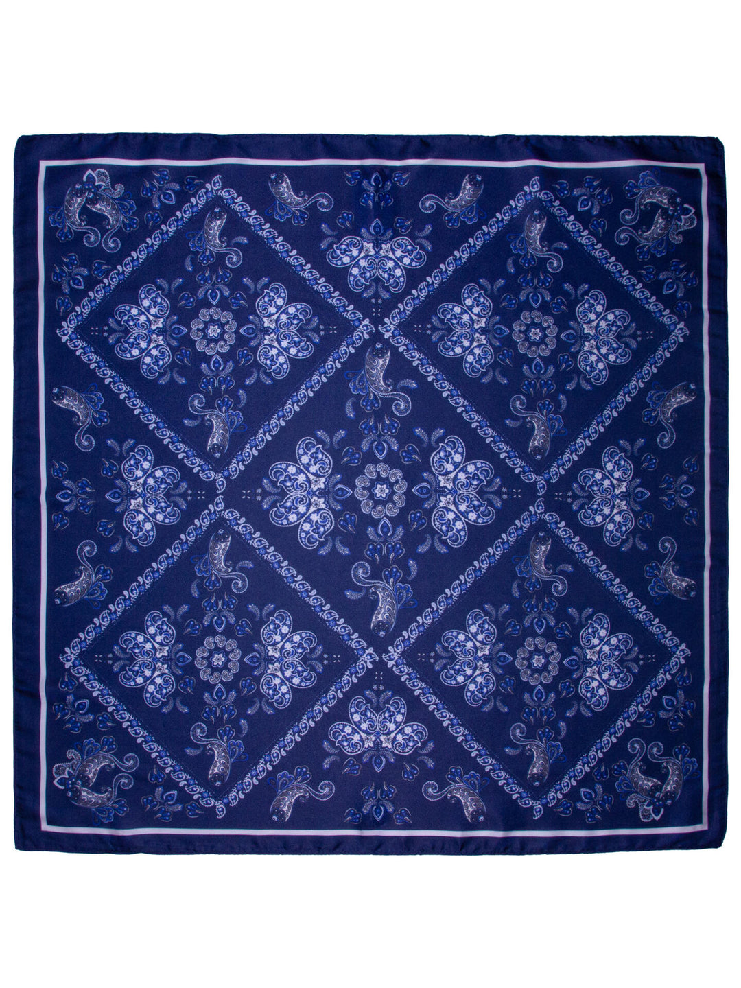 skjerf multi paisley  Navy