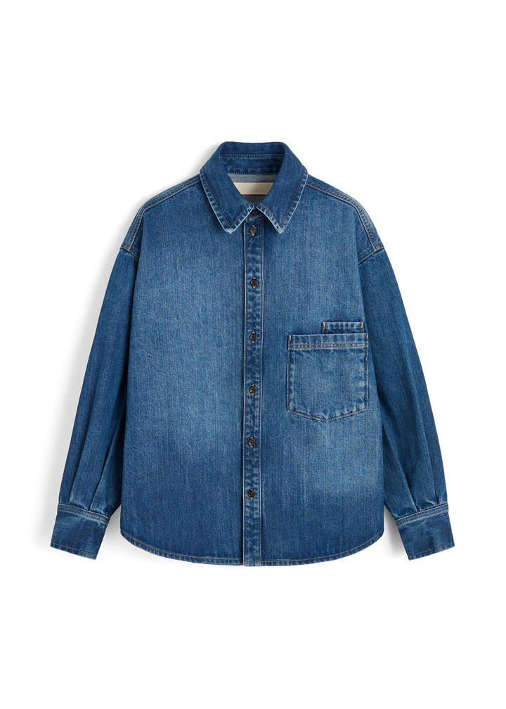 Casy Shirt Denim  Worn Blue