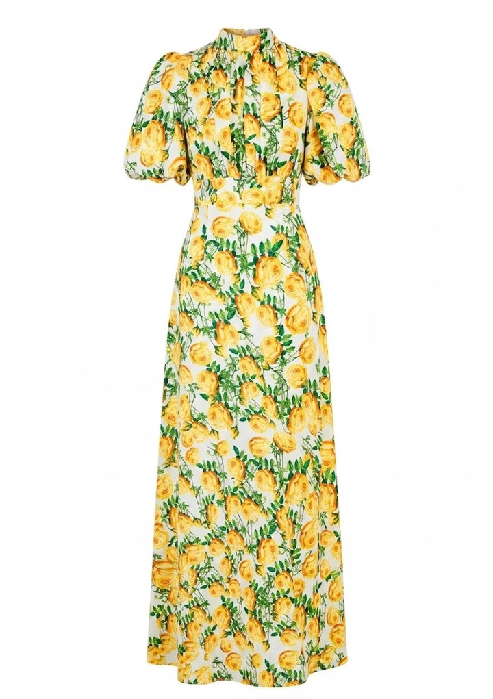 Holly Print Kjole Long  Print