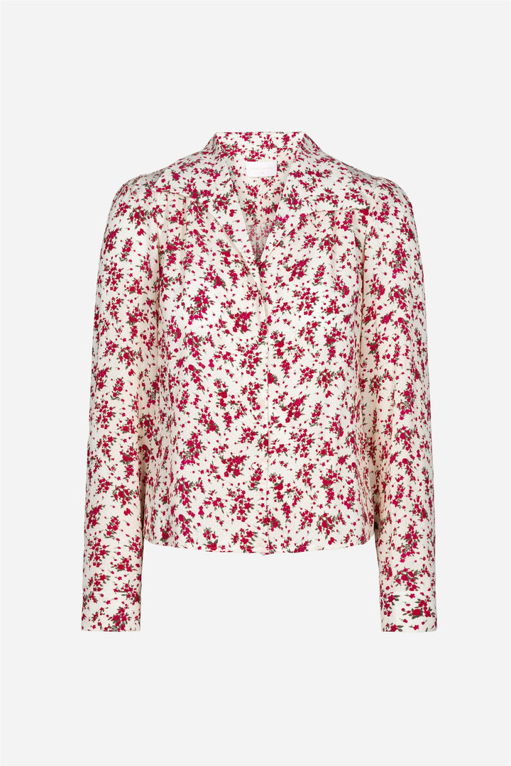 Lu Lu Blouse  Berry Print