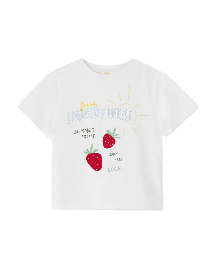 SOMMER STAWBERRY T-SHIRT  Cloud Dancer