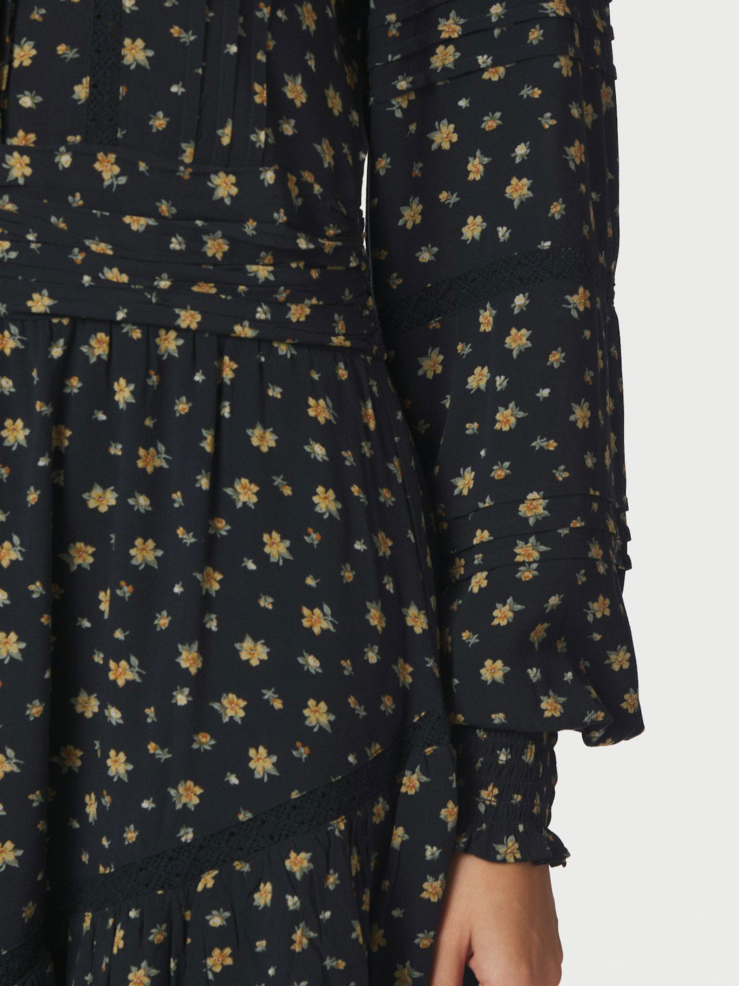 Roberta Small Flower Dress  Black