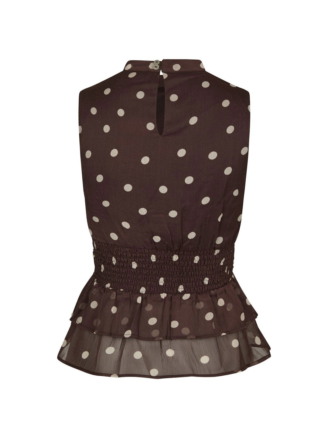 Ansol Big Dot Top  Brown