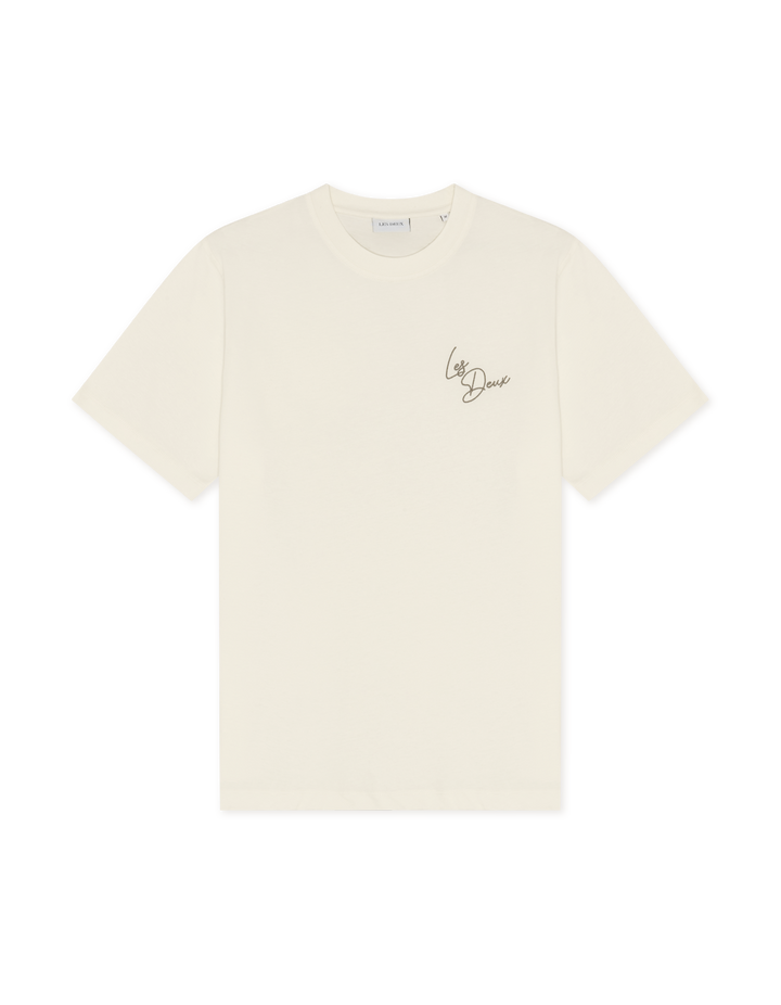 Signature Print T-Shirt  Light Ivory