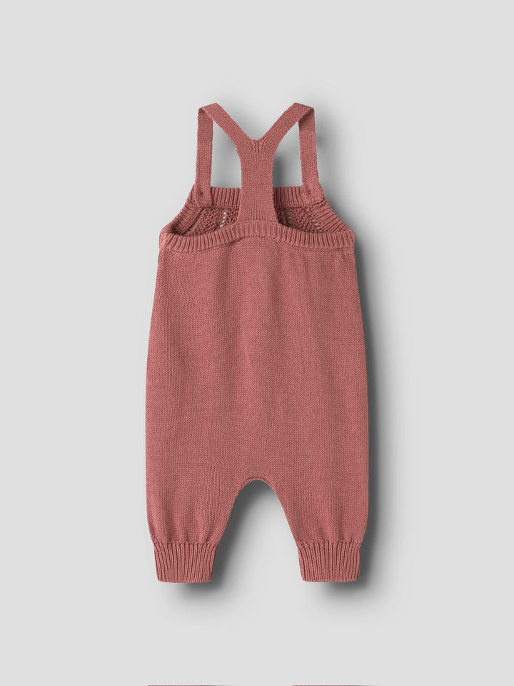 Noda Ls Knit Overall  Mellomrosa