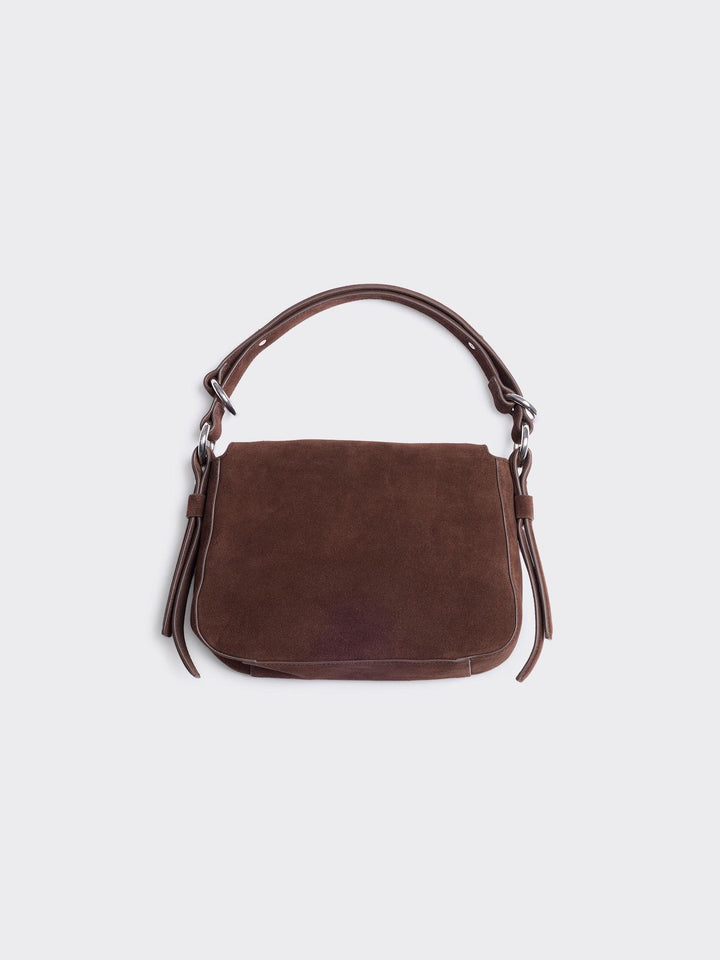 Bud Midi Suede Bag  Brown
