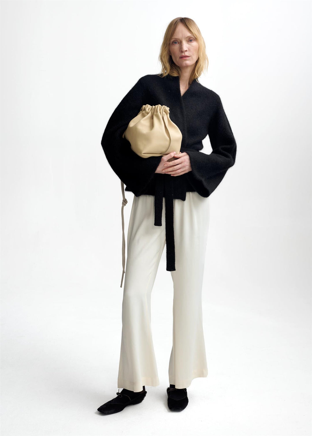 Lila Mohair Cardigan  Black