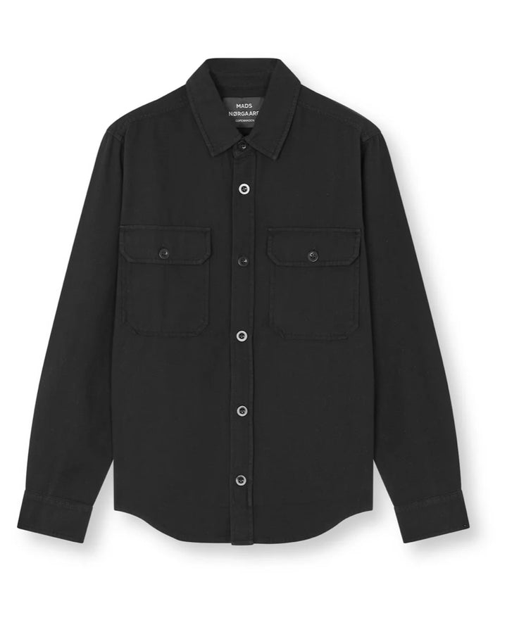 Dyed Canvas Skylar Shirt  Black