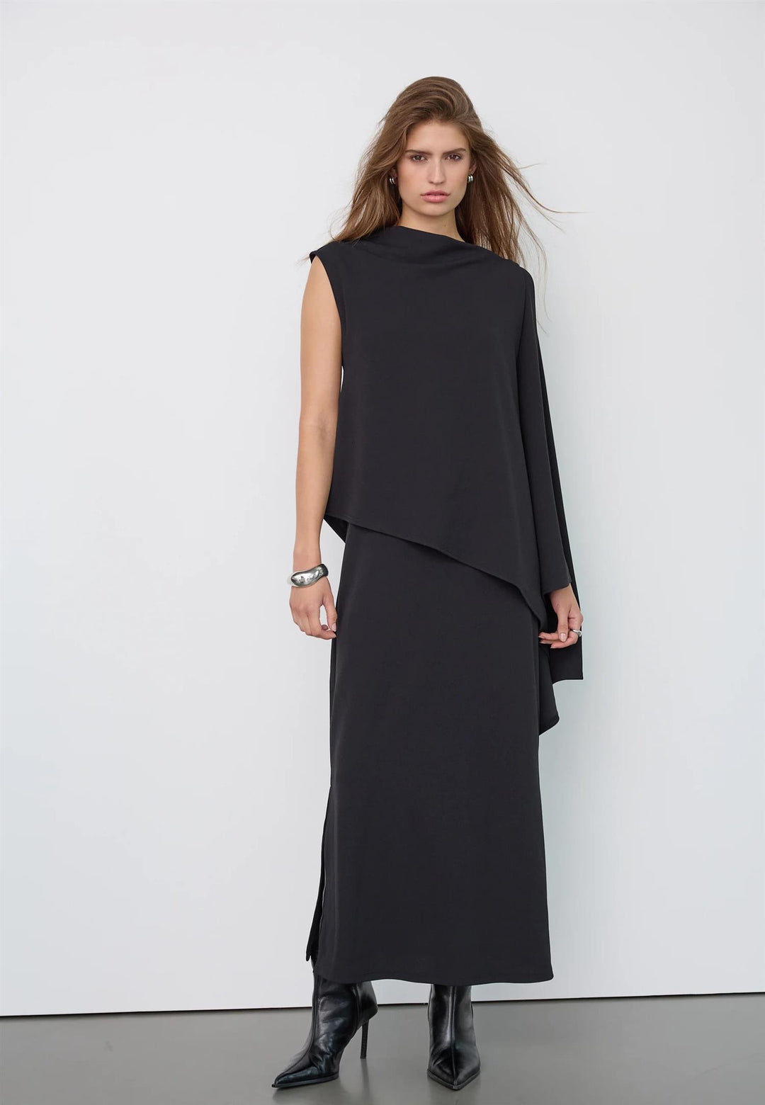 FalconCC Drape Dress Black