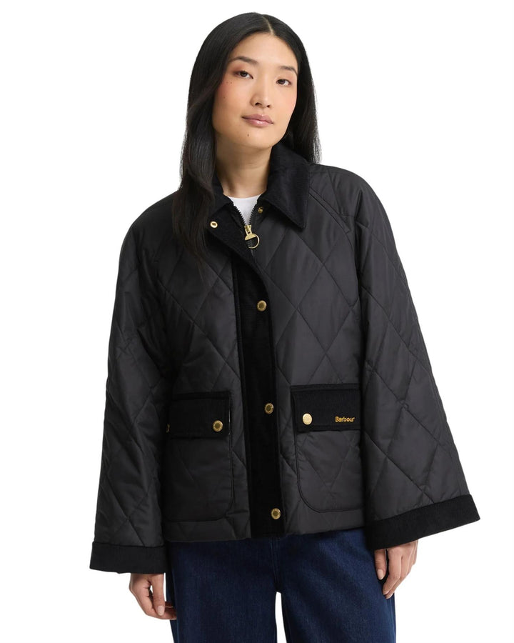 Barbour Kilnwick Quilt  Black/Ancient