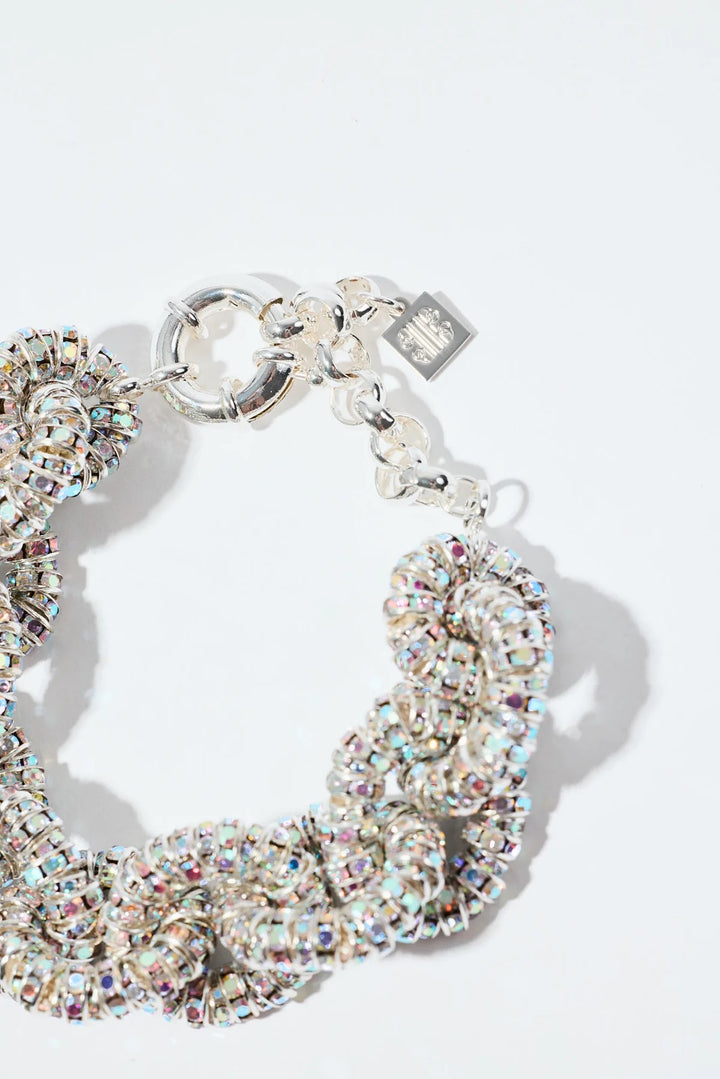 TINY TIRE BRACELET  Silver