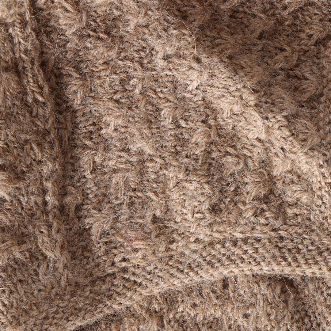 Bonnet Ears Alpaca Wool Knit  Atmosphere