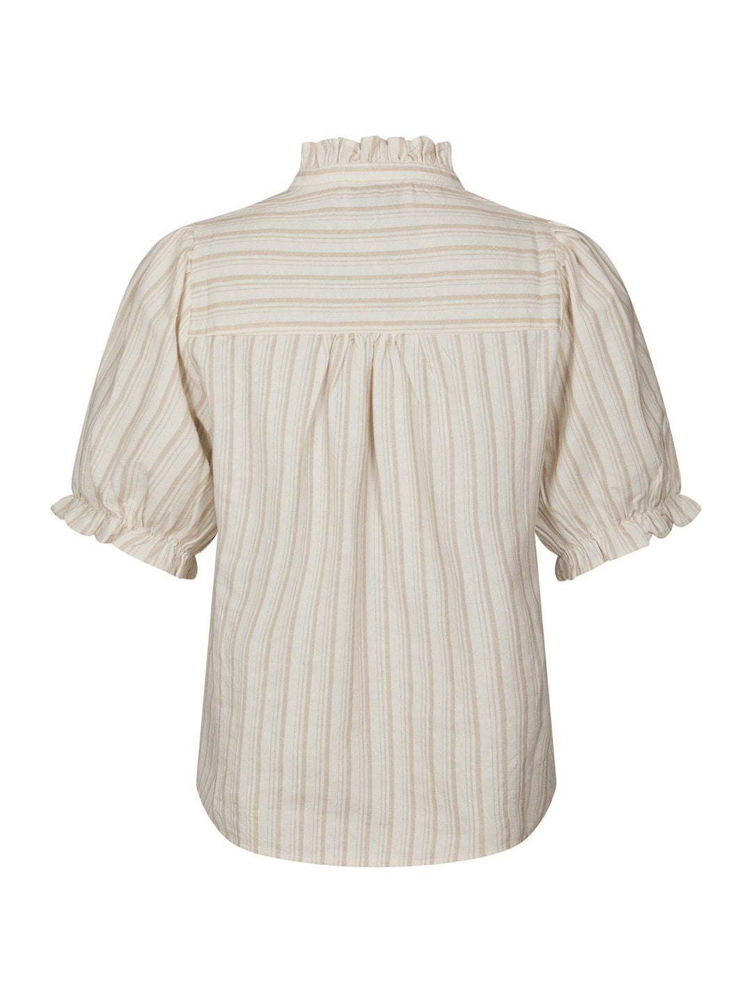 Odesa Linen Stripe Blouse  Sand