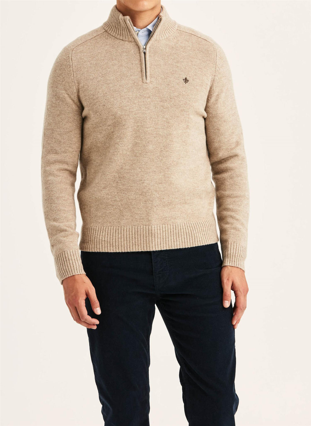 Hertford Half Zip  Khaki