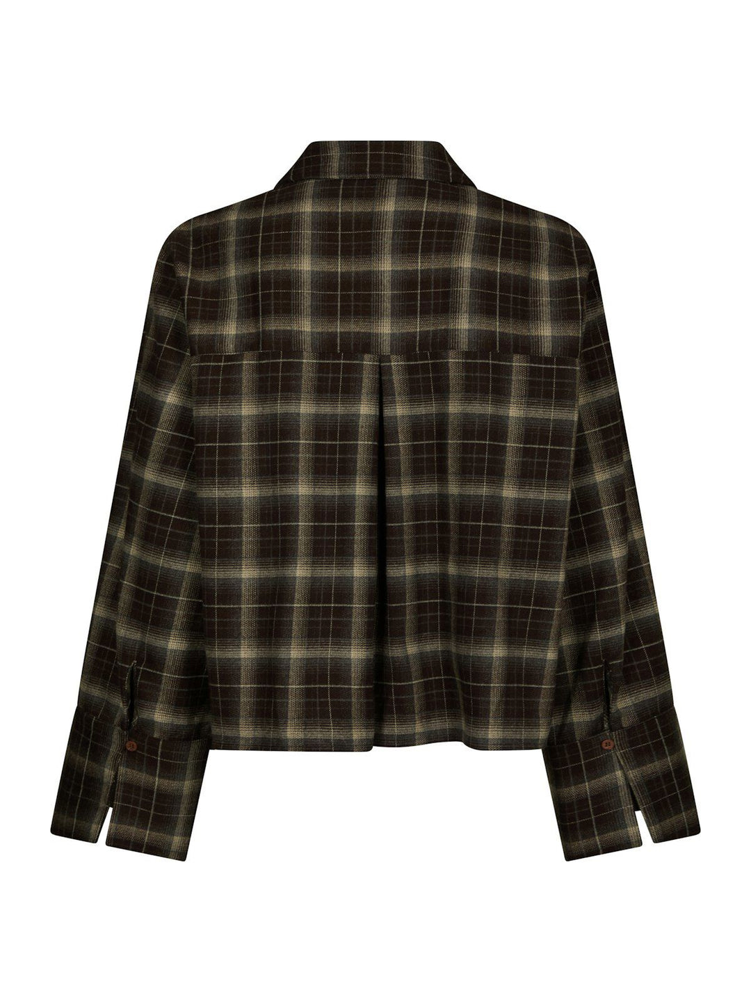 Jaylin Flannel Check Shirt Dark Brown