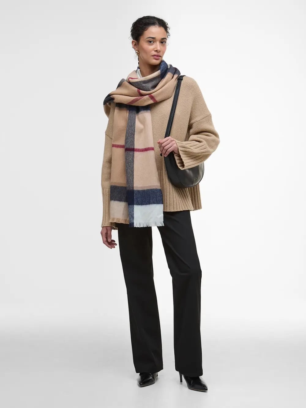Barbour Rosefield Tartan Scarf  Hessian Tartan