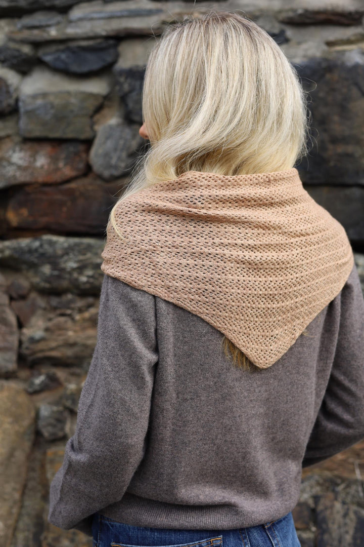 Sjal ensf. 47x180  Beige