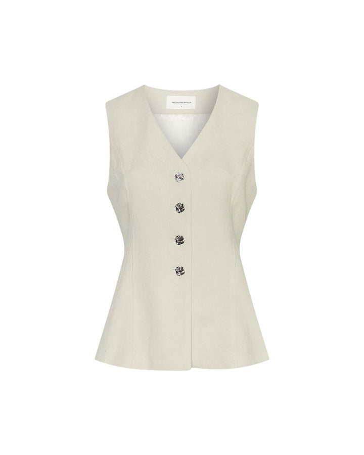 Mschesteriane Silver Waistcoat  Beige