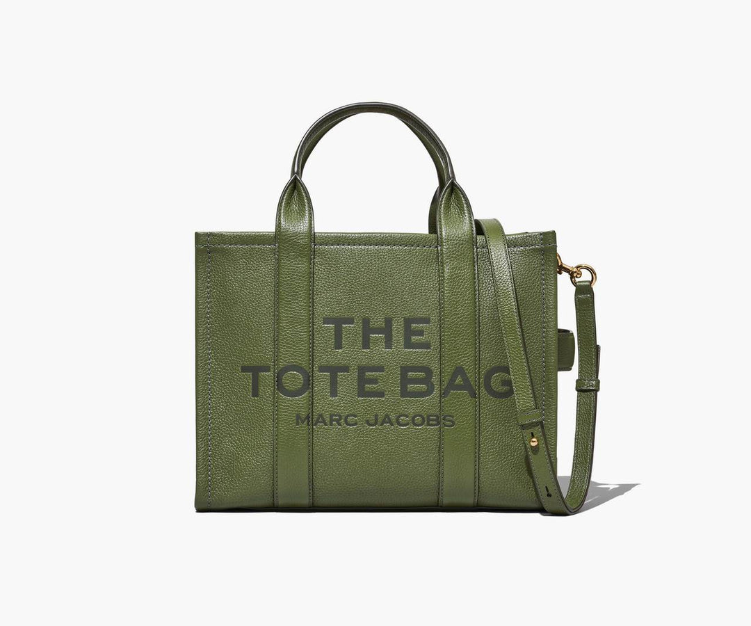 THE MEDIUM TOTE LEATHER  Bronze Green