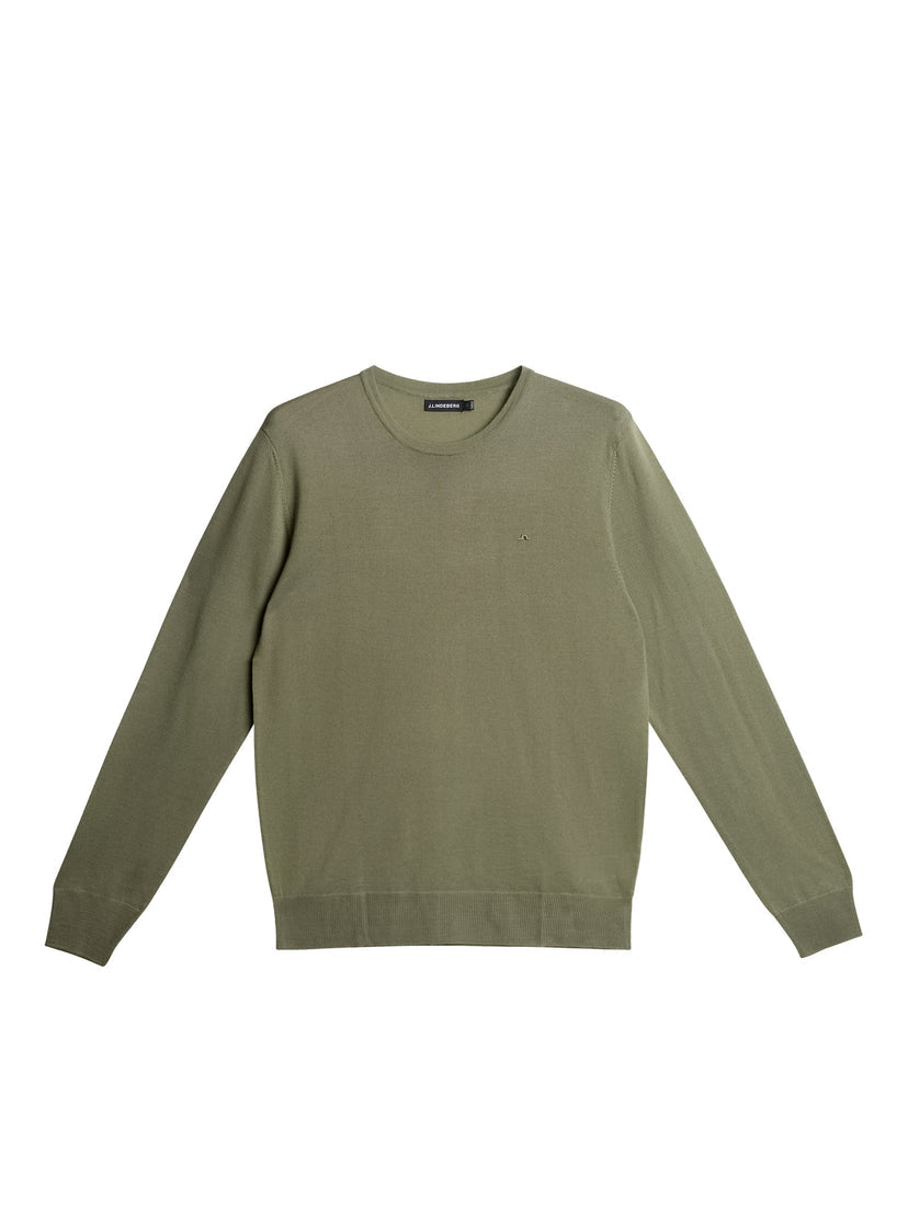 Lyle Light Merino Sweater  M311 Oil Green