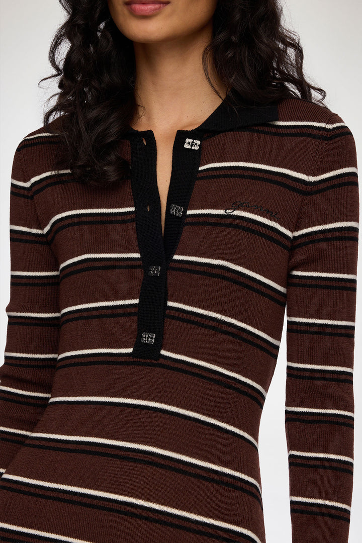 Mini Ribbed Merino Dress  Multicolor