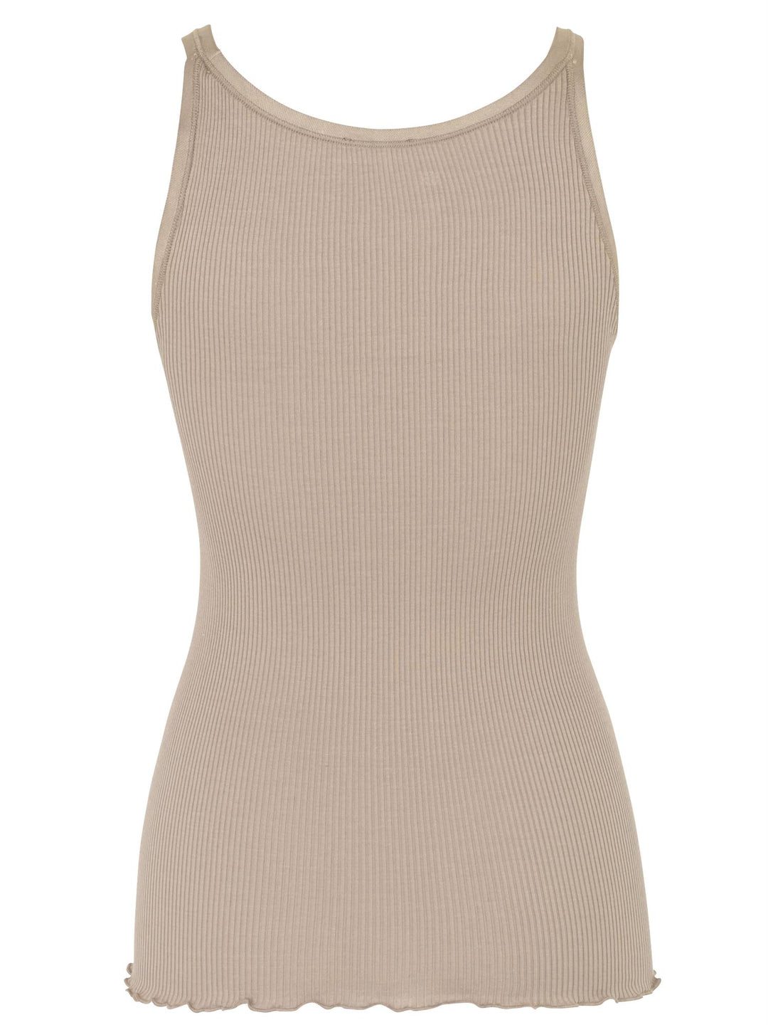 Belle U-neck Strap Elastic Top  Cacao