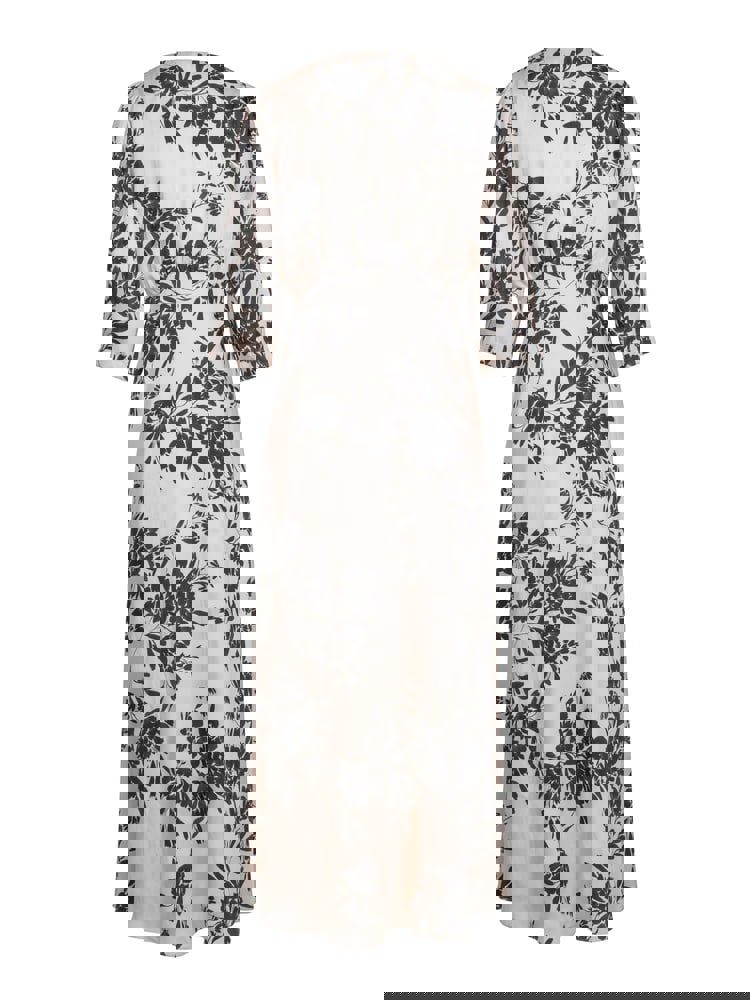 Sorrento Dress  Cream Green