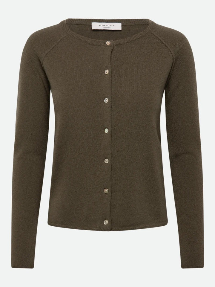 RWLaica Cashmere LS O-neck Raglan Cardigan  Kalamata