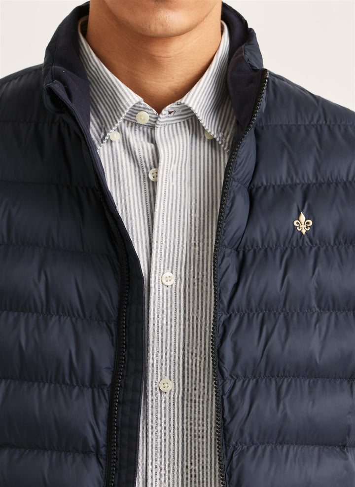 Norfolk Liner Vest  Blue