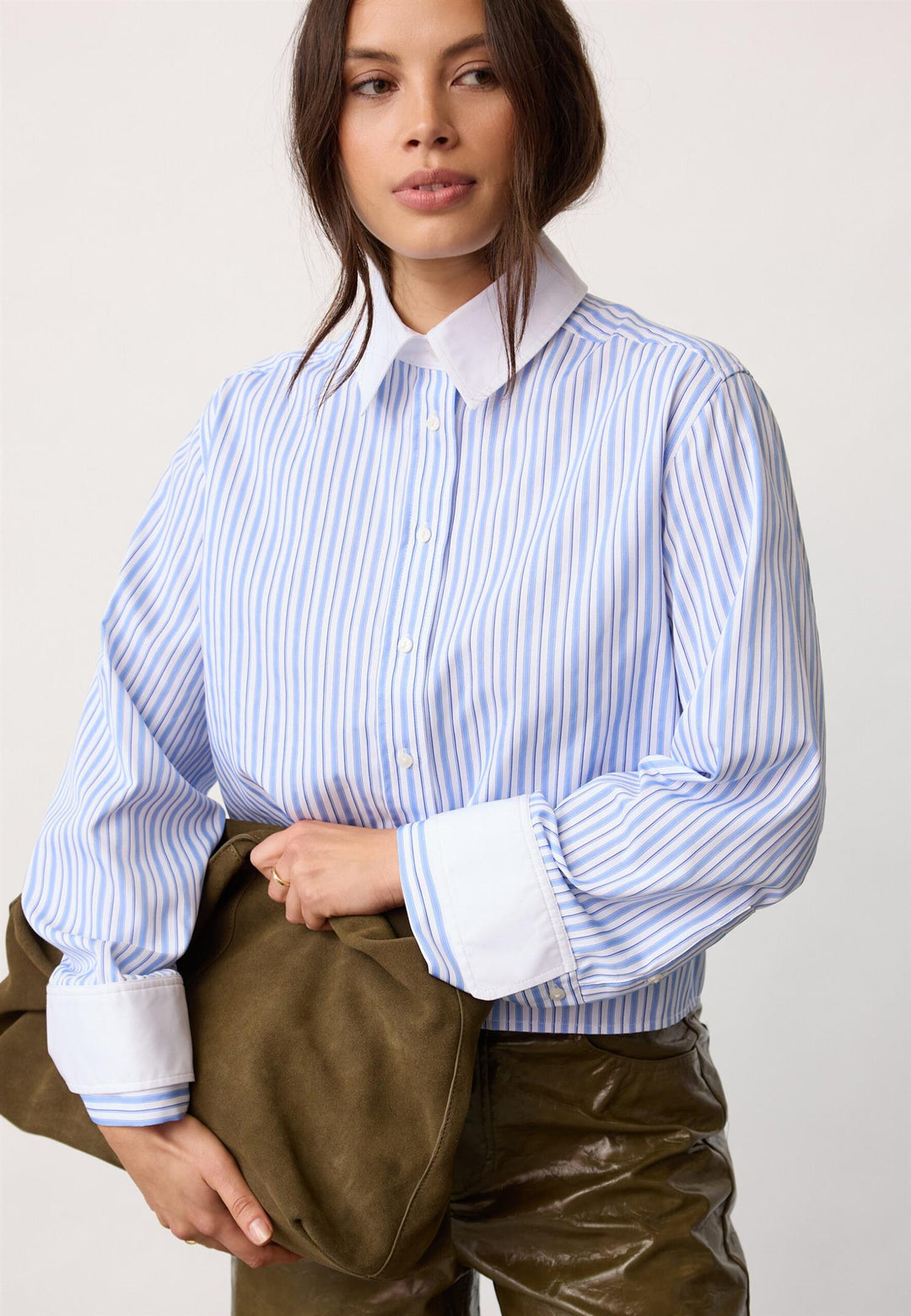 VougeCC Cuff Shirt  Pale Blue