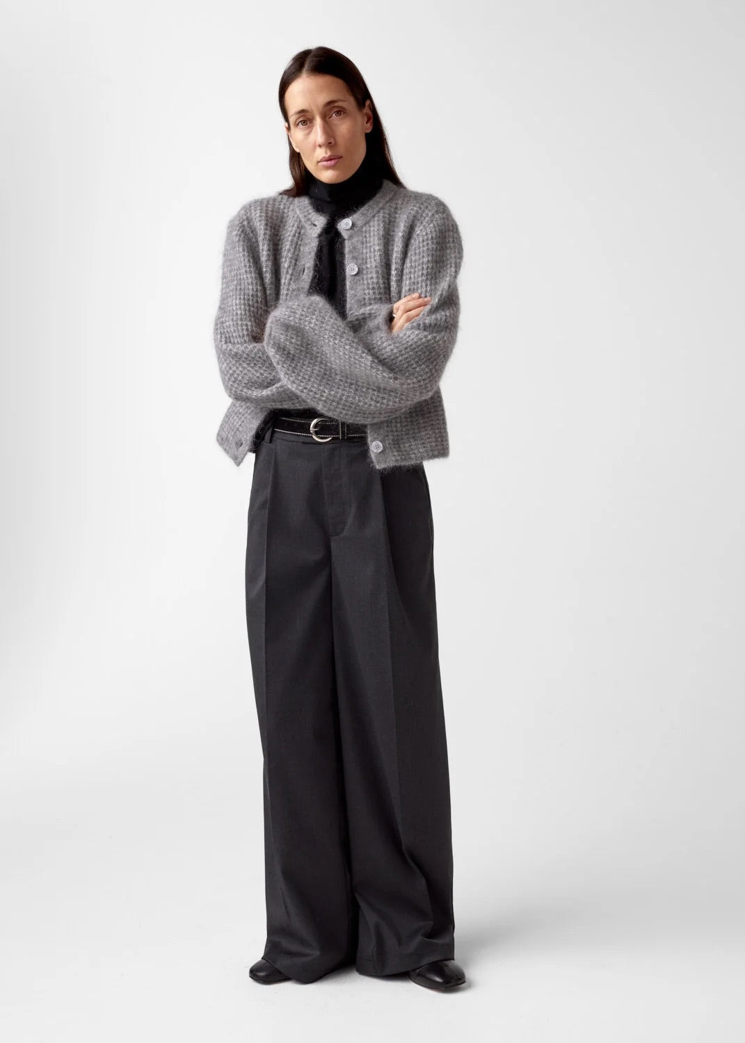 Sofia Mohair Cardigan  M. Grey Mel